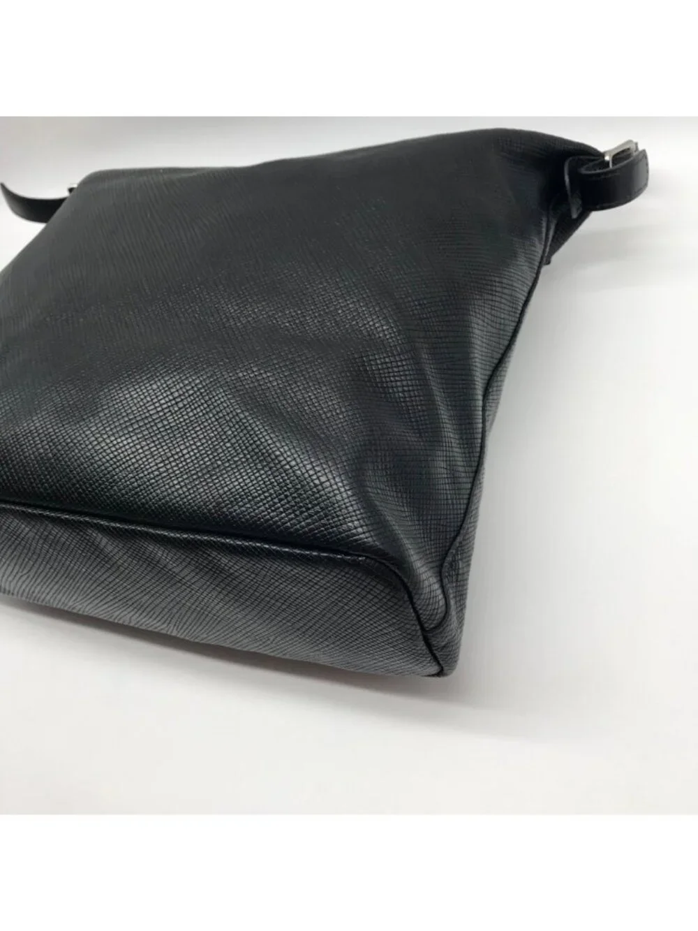 Longchamp Black Leather Hobo Bag